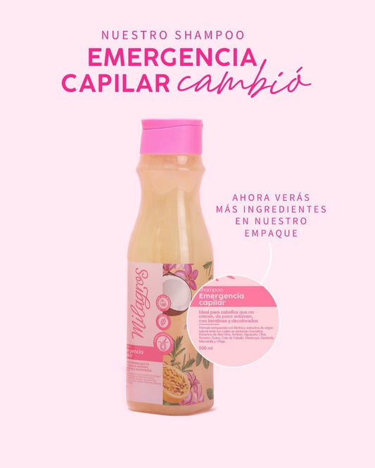 Kit Rescate Capilar (Shampoo Emergencia Capilar + Biorepolarizador + Rescate Instantáneo) - Milagros - Milagros
