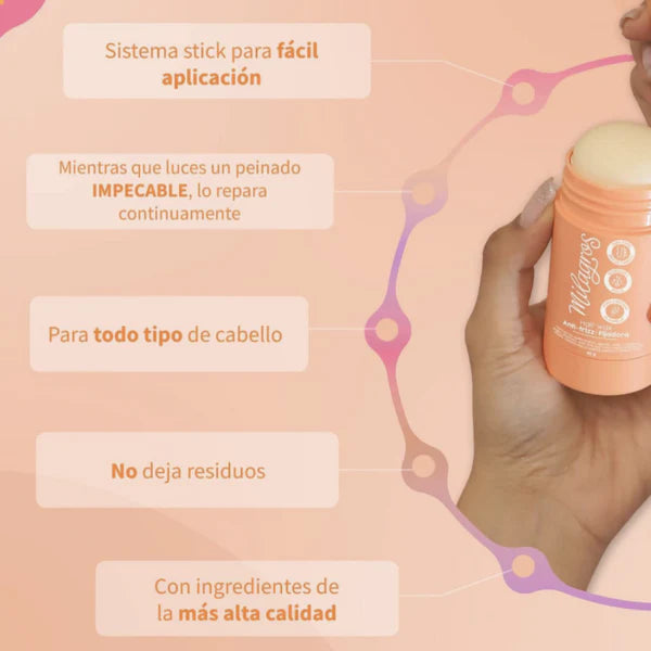 Hair Wax Anti-Frizz Barra Fijadora - MILAGROS - Milagros