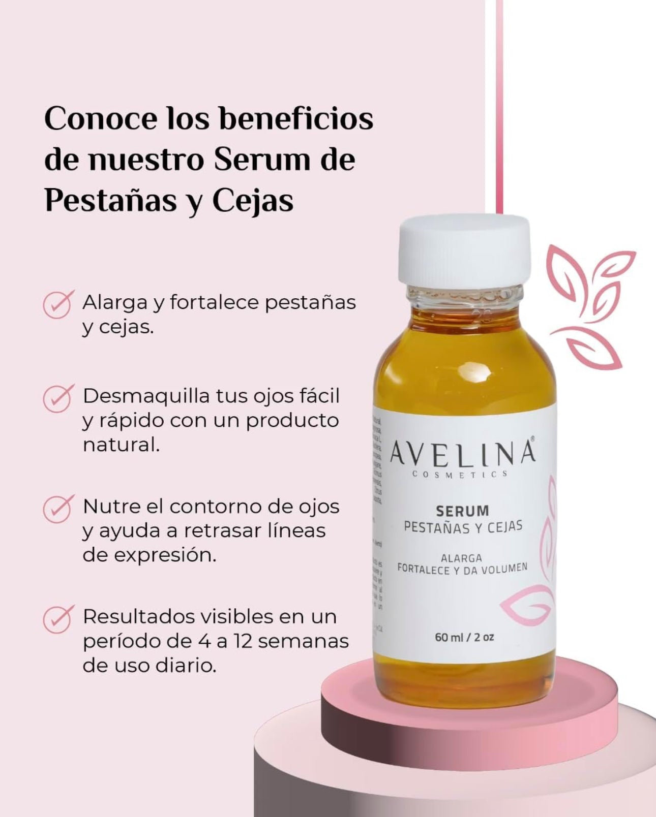 Serum Alargador de Pestañas y Cejas - Avelina Cosmetic - Avelina