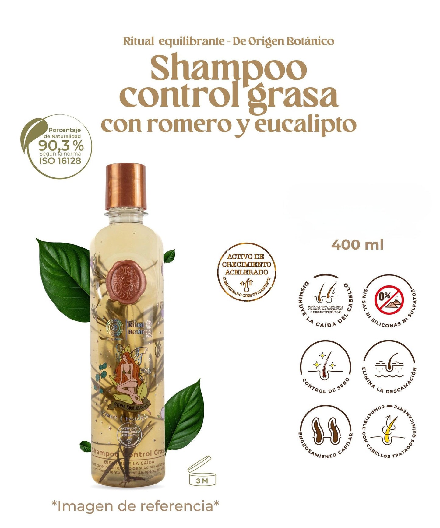 Shampoo Control Grasa con Romero y Eucalipto - Ritual Botánico - Ritual Botanico