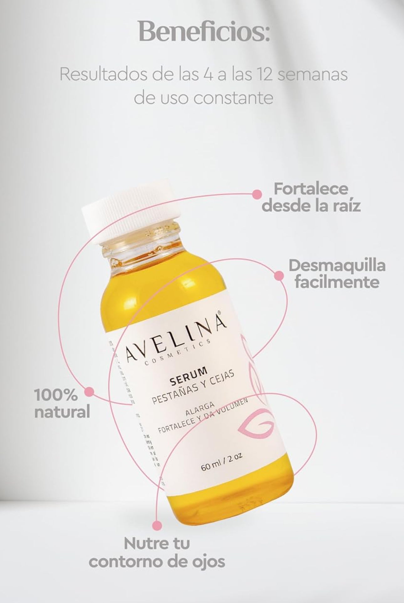 Serum Alargador de Pestañas y Cejas - Avelina Cosmetic - Avelina