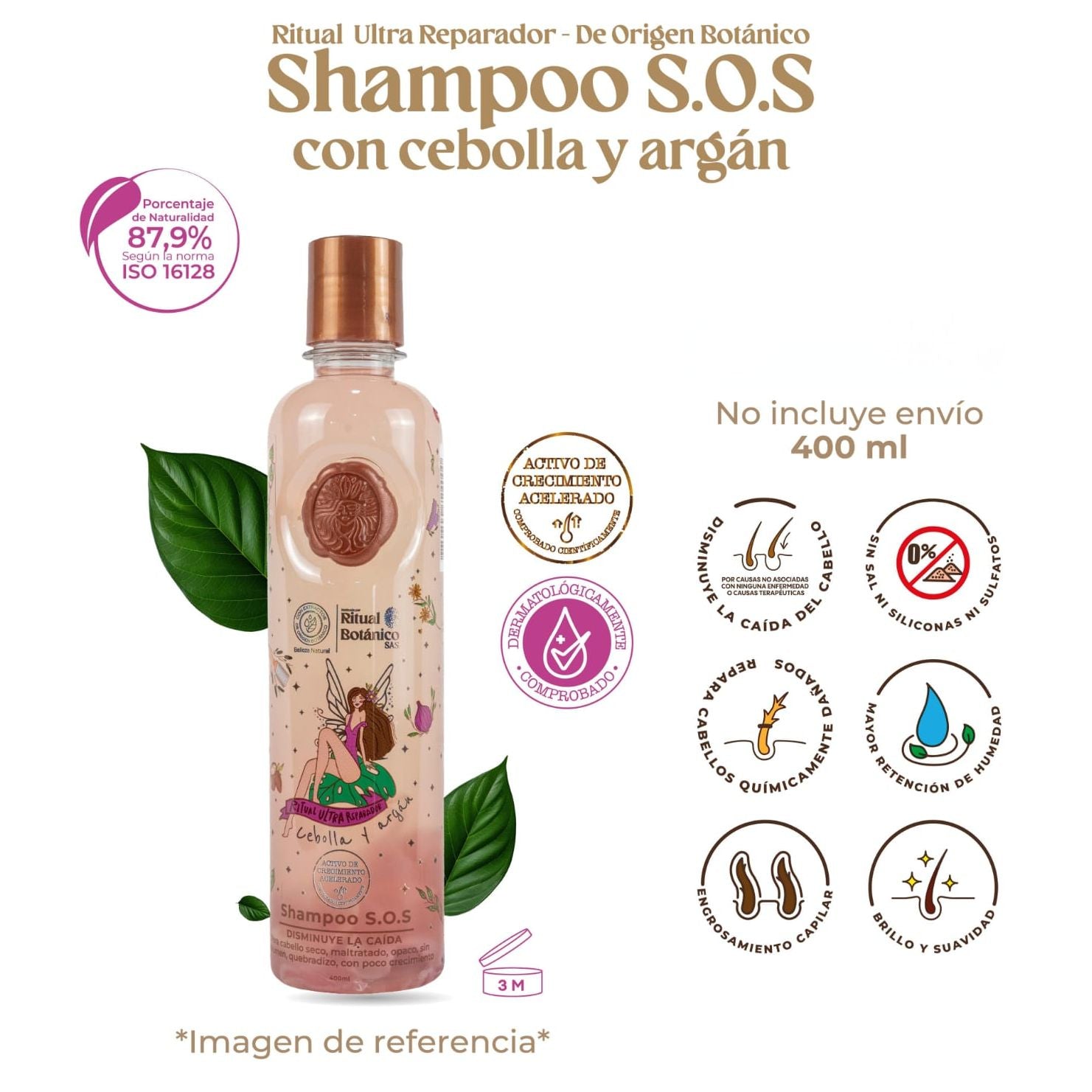 Shampoo Ultra Reparador S.O.S con Cebolla y Argán - Ritual Botánico - Ritual Botanico