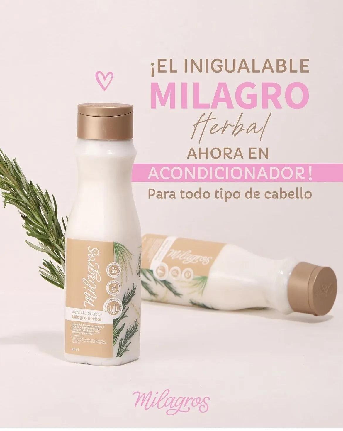 Acondicionador Milagro Herbal - Glamour Beauty & Shine