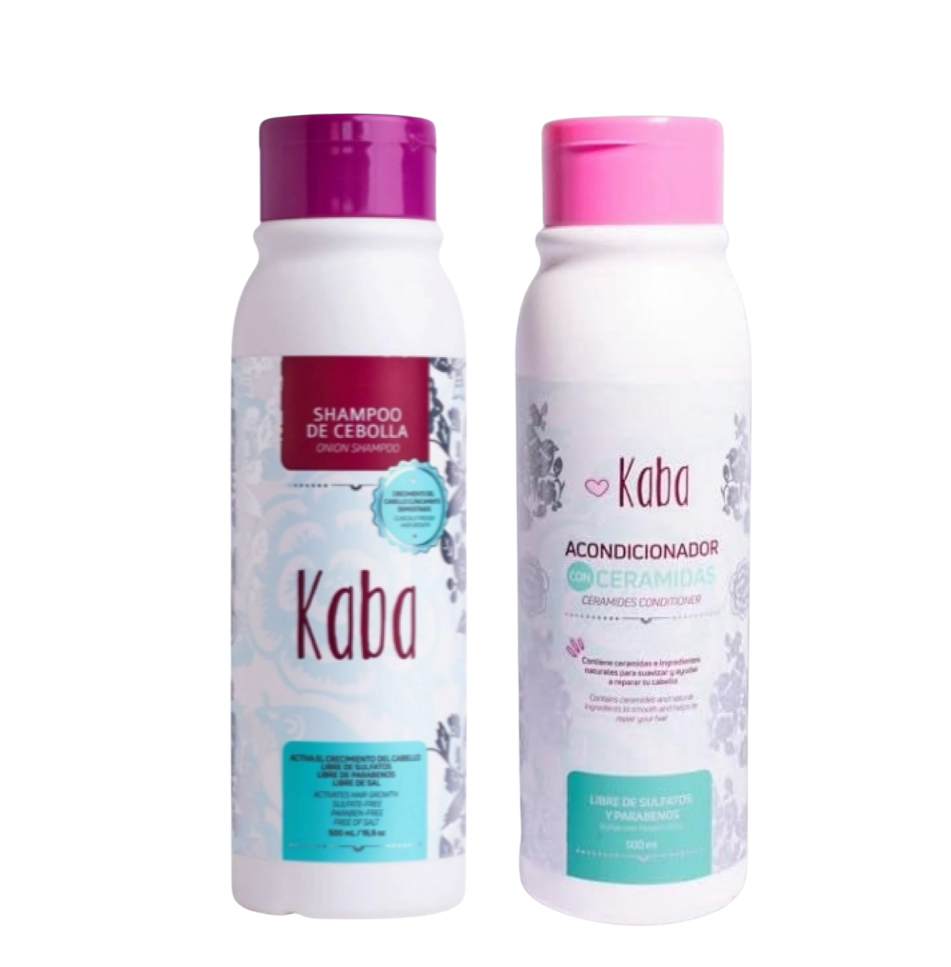 Combi KABA - Acondicionador de Ceramidas y Shampoo de Cebolla - KABA