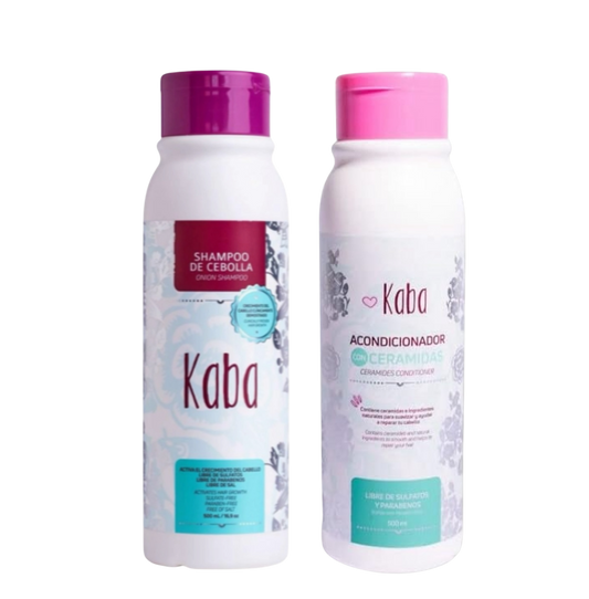 Combi KABA - Acondicionador de Ceramidas y Shampoo de Cebolla - KABA