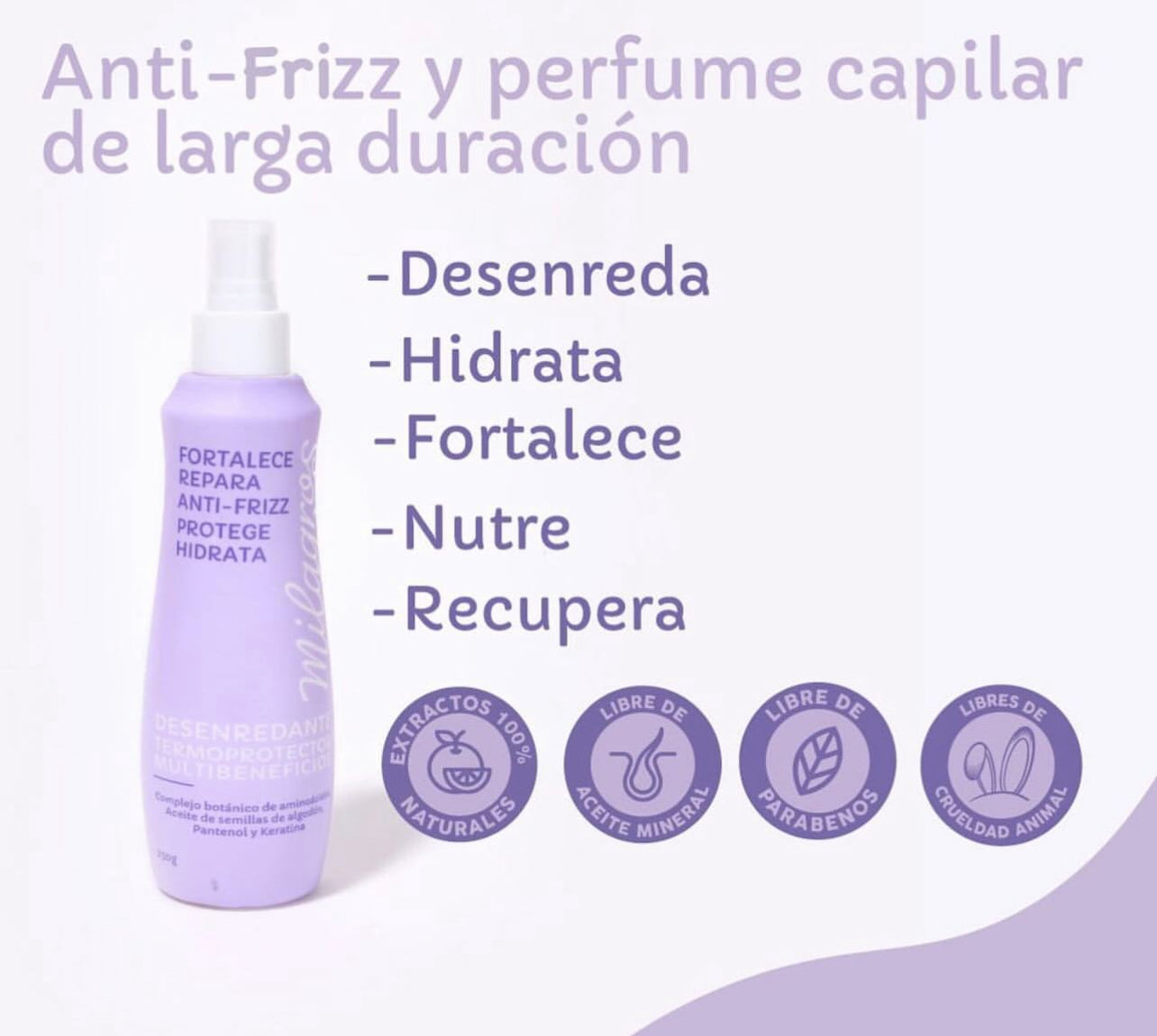Termoprotector y Desenredante - Milagros - Milagros