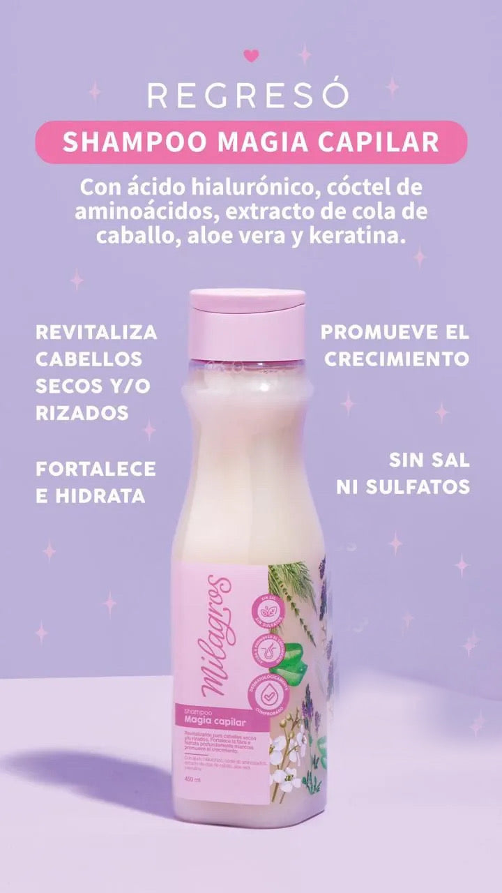 Kit Revitalizante - Milagros (Shampoo Magia Capilar y Tratamiento Biorrepolarizador) - Milagros