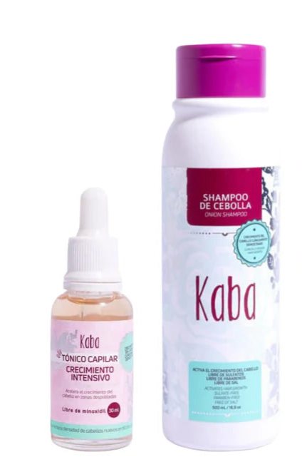 Combi KABA Crecimiento Intensivo (Tónico + Shampoo de Cebolla) - KABA