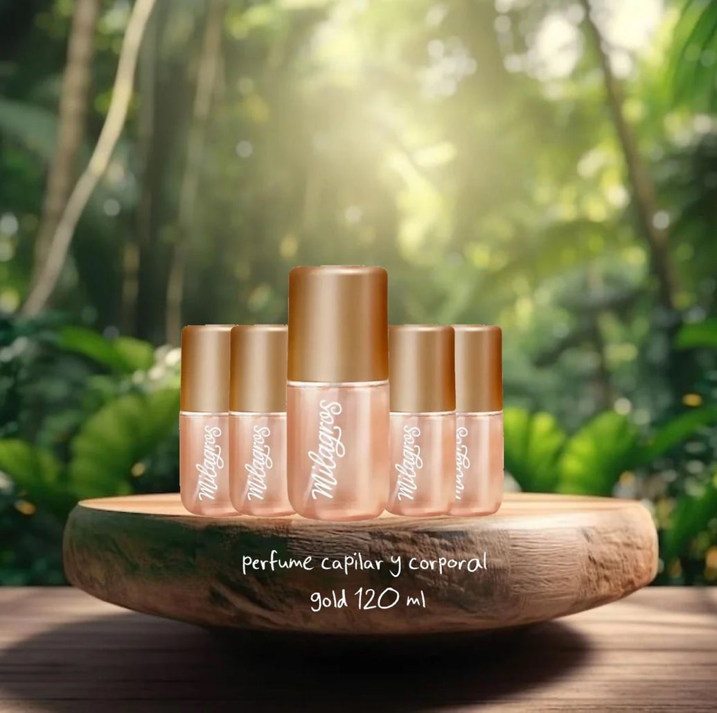 Perfume Corporal y Capilar Gold - 120ML - Glamour Beauty & Shine